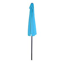 9' Half-Round Patio Umbrella with Easy Crank - Brilliant Blue