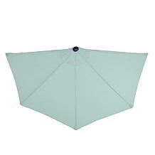 9' Half-Round Patio Umbrella with Easy Crank - Dusty Green