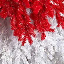 9’ Holiday Red Santa’s Hat Christmas Tree with 600 LED lights