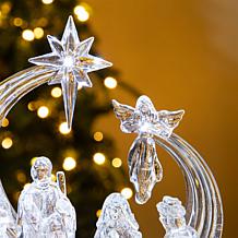 9" Lighted Acrylic Nativity Tabletop Figurine