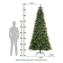 9ft Pre-Lit Green Slim Fir Christmas Tree with Remote