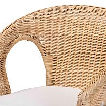 Abbey Natural Rattan Dining Chair with Removable Cushion