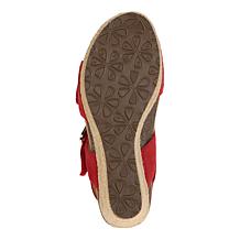Aetrex® Avery Suede Espadrille Wedge Orthotic Sandal