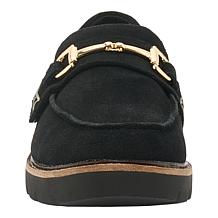 Aetrex Collette Adjustable Suede Bit Loafer