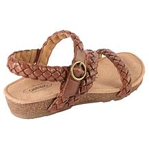 Aetrex Kennedy Arch Support Memory Foam Cork Adjustable Sandal