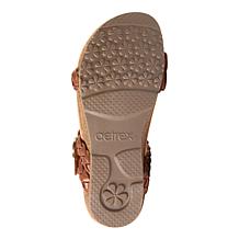 Aetrex Kennedy Arch Support Memory Foam Cork Adjustable Sandal