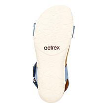 Aetrex Leslie Adjustable Suede Sandals