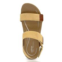 Aetrex Leslie Adjustable Suede Sandals