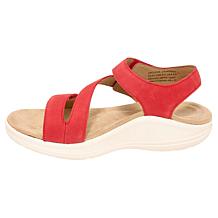 Aetrex® Savannah Leather Heeled Sandal