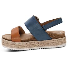 Aetrex Vania Leather Platform Sandal