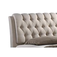 Ainge Button-Tufted Fabric Upholstered Storage King Size Bed