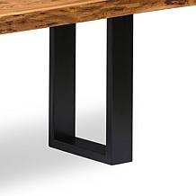 Alaterre Furniture Alpine 48" Entryway Bench with Live Edge