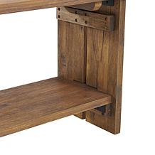 Alaterre Furniture Bethel 40" Entryway Bench with Storage Shelf