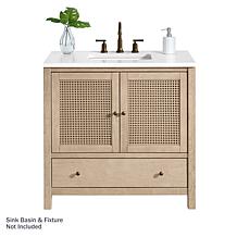Alaterre Furniture Lucca 36" Bathroom Vanity Freestanding Cabinet