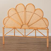 Alden Bohemian Natural Rattan Headboard 76.8" W x 59.1" H
