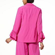Allison Brown NY Bahamian Ruffle Blazer