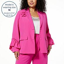 Allison Brown NY Bahamian Ruffle Blazer