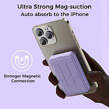 Alpha Digital 10000mAh Magnetic Wireless Charge Power Bank with Stand