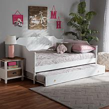 Alya Full Size Daybed with Roll-Out Trundle Bed