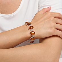 Amber Extraordinaire Oval Amber Bracelet with Toggle Clasp