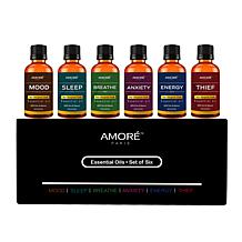 Amore Paris Spa Collection 100% Essential Oil Gift Set (6-Piece)