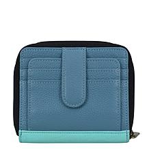 Anna by Anuschka Hand Painted Leather Zip Organizer Wallet