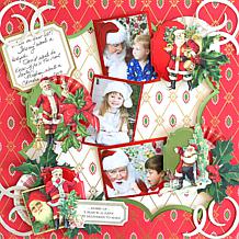 Anna Griffin® 120 Vintage Santa Stickers and Embellishments