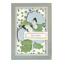 Anna Griffin 24 Sheets Luxury Hydrangea Blue Matte Foil Cardstock 