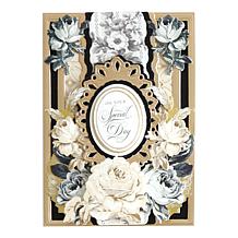 Anna Griffin® Black and Cream Flowers Sticker Set of 80