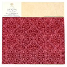 Anna Griffin® Christmas Glitter Foil Pattern 12 x 12 Cardstock