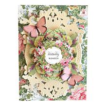Anna Griffin Floral Wreath 120 Count Stickers
