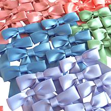 Anna Griffin® Perfect Palette Pre-Tied Satin Bows - Set of 100