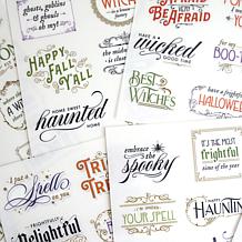 Anna Griffin® Spellbound Halloween & Fall Sentiment Rub-Ons Set of 128