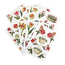 Anna Griffin® Tulip Rub-On Transfers - Set of 128