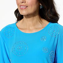 Antthony 2-piece Embellished Top and Cropped Pant Set