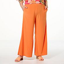 Antthony 2-piece Mesh Flounce Sleeve Top and Pull-On Pant Set