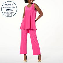 Antthony 2-piece Pleat Back Tank and Pull-On Pant Set