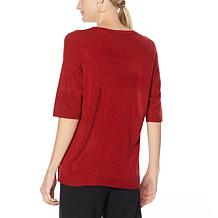 Antthony Extended Shoulder Sweater with Rhinestones