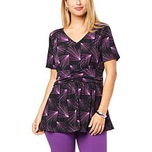 Antthony Firework Print Peplum Top