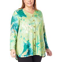 Antthony Long-Sleeve Button-Front Blouse
