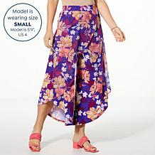 Antthony Mesh Wrap Pull-On Cropped Pant