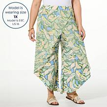 Antthony Mesh Wrap Pull-On Cropped Pant