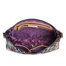 Anuschka Hand-Painted Leather Shoulder Bag