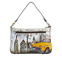 Anuschka Hand-Painted Leather Shoulder Bag