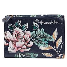 Anuschka Hand-Painted Leather Trifold Organizer Wallet  with RFID