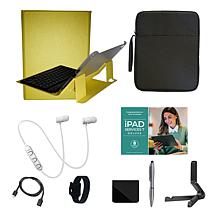 Apple 11 iPad 11th Gen 128GB w/Keyboard, Case & Starter Bundle - Blue