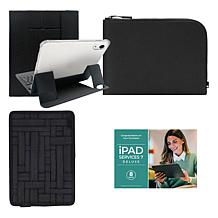 Apple 11 iPad 128GB w/Keyboard, Case, Sleeve and Accessories - Blue