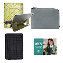 Apple 11 iPad 128GB w/Keyboard, Case, Sleeve and Accessories - Blue