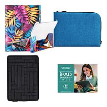 Apple 11 iPad 256GB w/Keyboard, Case, Sleeve and Accessories - Silver