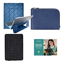 Apple 11 iPad 256GB w/Keyboard, Case, Sleeve and Accessories - Blue